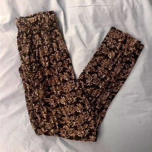 Abercrombie and Fitch black and white sweatpants